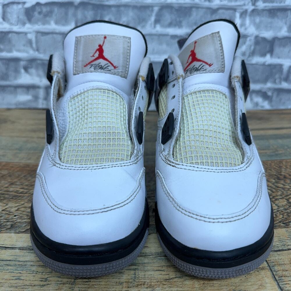 Nike Air Jordan 4 Retro OG White Cement 2016 408452-103 Youth Size 4Y Rare - Picture 3 of 11